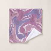 Zwemelen 5 Paarse badkamerhanddoekset Bad Handdoek (Wasdoekje)