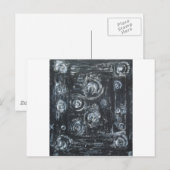 Zwemelen (abstract expressionisme) briefkaart (Voorkant / Achterkant)