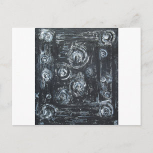 Zwemelen (abstract expressionisme) briefkaart