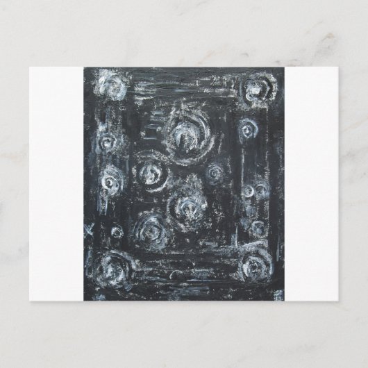 Zwemelen (abstract expressionisme) briefkaart (Voorkant)