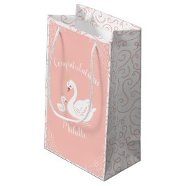 Zwemelen Baby shower Vogel met kroonthemapark Klein Cadeauzakje