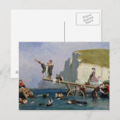 Zwemelen bij Etretat Briefkaart (Voorkant / Achterkant)