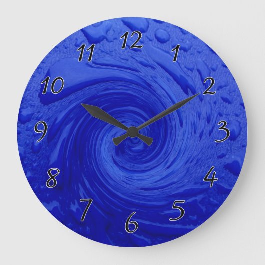 Zwemelen Blauw Water Grote Klok (Voorkant)
