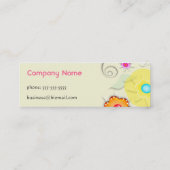 Zwemelen & Bloemen Bedrijfs/de Kaart van het Profi Mini Visitekaartje (Achterkant)