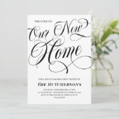 Zwemelen Calligrafie Nieuwe thuishuishouding Kaart (Staand voorkant)