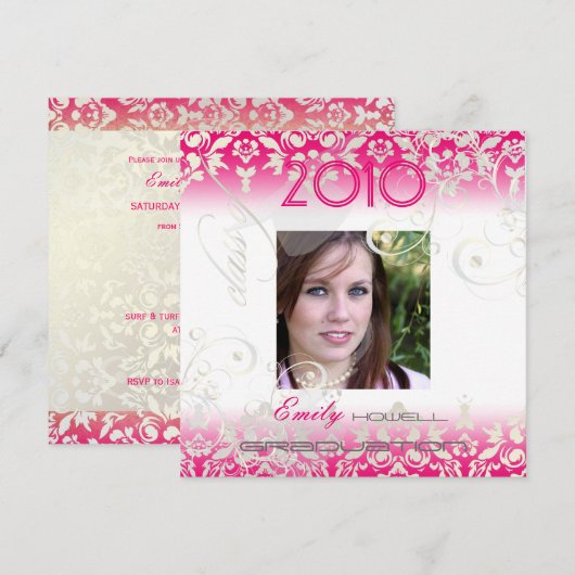 /Zwemelen/Damascus/Afstuderen, aanpasbaar Kaart (Voorkant / Achterkant)