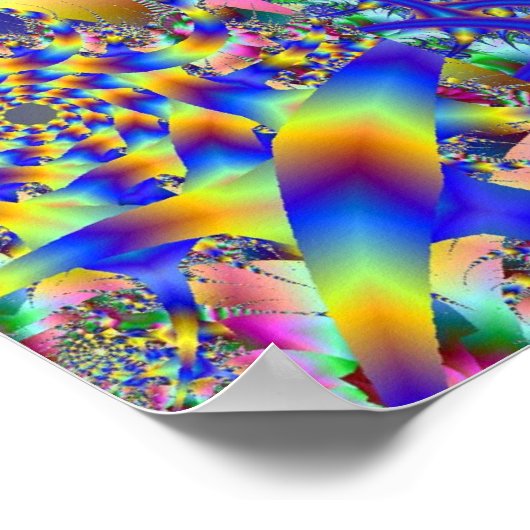 Zwemelen door de ruimte poster (Hoek)