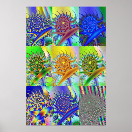 Zwemelen door de ruimte poster (Voorkant)