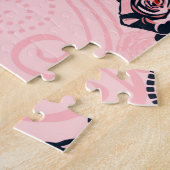 Zwemelen en bloemen legpuzzel (Zijkant)