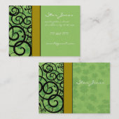 Zwemelen en klaver en shamrocks Galore Visitekaartje (Voorkant / Achterkant)