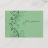 Zwemelen en klaver en shamrocks Galore Visitekaartje (Achterkant)