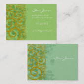 Zwemelen en klaver en shamrocks Galore Visitekaartje (Voorkant / Achterkant)