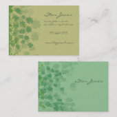 Zwemelen en klaver en shamrocks Galore Visitekaartje (Voorkant / Achterkant)