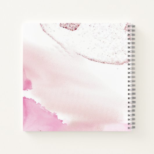 Zwemelen en ronddraaien Roze wolken Notitieboek (Achterkant)