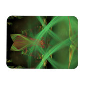 Zwemelen Groen Abstract Magneet (Horizontaal)