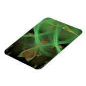 Zwemelen Groen Abstract Magneet (Linkerzijde)