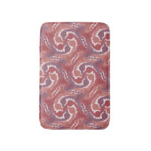 Zwemelen Hazen Tesselatie Zacht rood Bathmat 8 Badmat (Voorkant Verticaal)