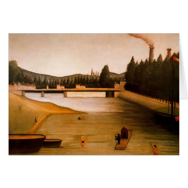 Zwemelen in Alfortville door Henri Rousseau (Voorkant Horizontaal)