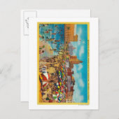 Zwemelen in de Lagoon, Long Beach Briefkaart (Voorkant / Achterkant)