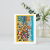 Zwemelen in de Lagoon, Long Beach Briefkaart (Staand voorkant)