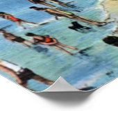 Zwemelen in de lagune poster (Hoek)