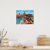 Zwemelen in de lagune poster (Keuken)