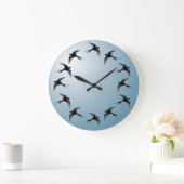 Zwemelen in de luchtwandklok grote klok (Huis)