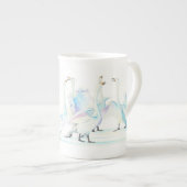 Zwemelen in de Mok van Sneeuwbont China (Voorkant rechts)