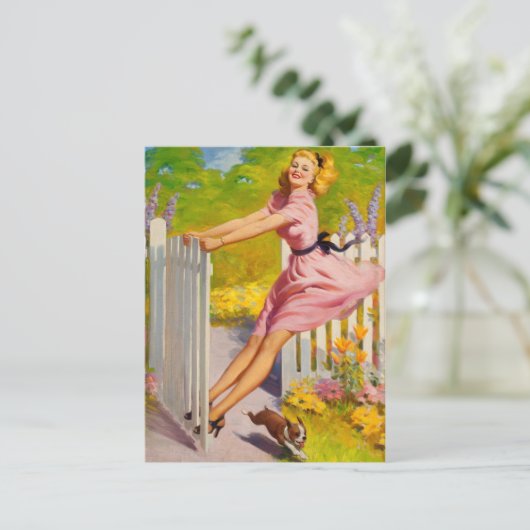 Zwemelen in de zomer van 1945 briefkaart (Staand voorkant)