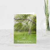 Zwemelen in het zonlicht denken van jou kaart (Voorkant)