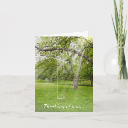 Zwemelen in het zonlicht denken van jou kaart (Voorkant)