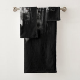 Zwemelen in liefde bad handdoek