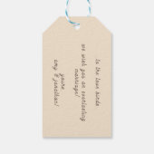 Zwemelen in liefde cadeaulabel (Achterkant)