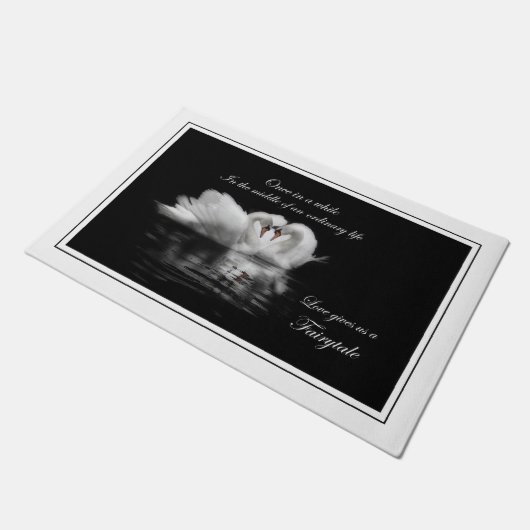 Zwemelen in liefde deurmat (Schuin)