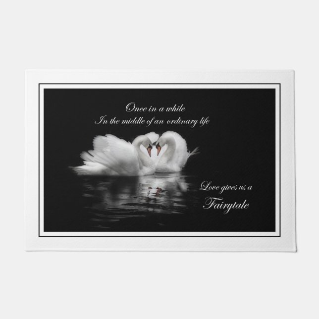 Zwemelen in liefde deurmat (Voorkant)