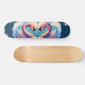 Zwemelen in liefde persoonlijk skateboard (Horizontaal)