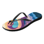 Zwemelen in liefde teenslippers (Schuin)