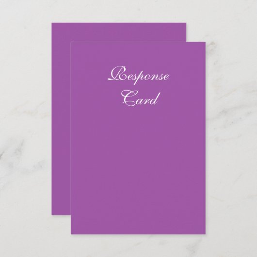 Zwemelen in Paarse RSVP (Voorkant / Achterkant)