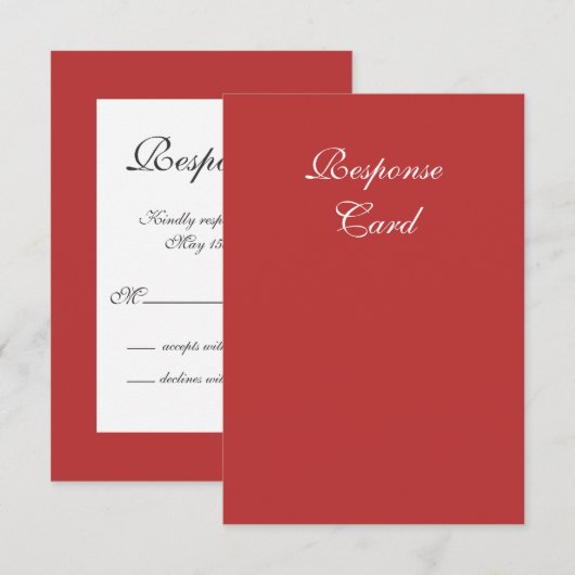 Zwemelen in Snoep Red RSVP (Voorkant / Achterkant)