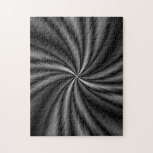 Zwemelen in zwart-wit legpuzzel