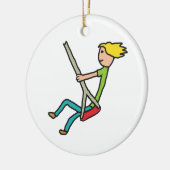 Zwemelen Keramisch Ornament (Links)