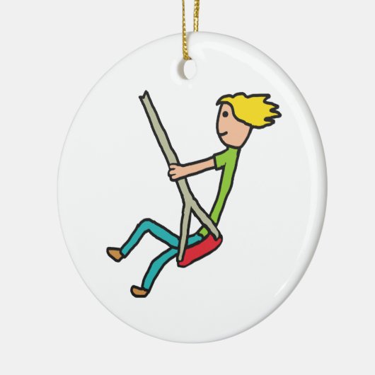 Zwemelen Keramisch Ornament (Links)