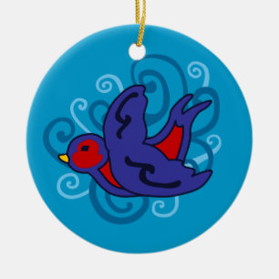 Zwemelen Keramisch Ornament