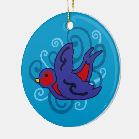 Zwemelen Keramisch Ornament (Links)