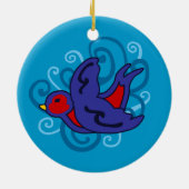 Zwemelen Keramisch Ornament (Achterkant)