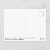 Zwemelen kijken naar een bootbaan over de Barrow r Briefkaart (Achterkant)