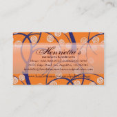 Zwemelen met  behangpapier voor Trees Retro Visitekaartje (Achterkant)