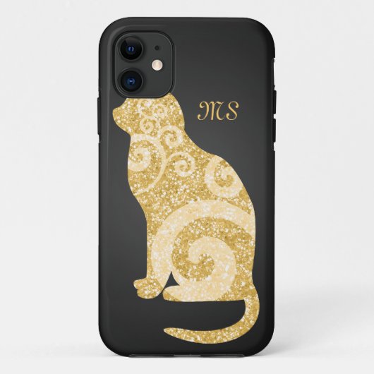 Zwemelen met katten Glitter Case-Mate iPhone Case (Achterkant)