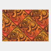 Zwemelen met papierfolie, reeks 3 inpakpapier vel (Voorkant)