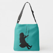 Zwemelen naar de grenzen crossbody tas (Achterkant)